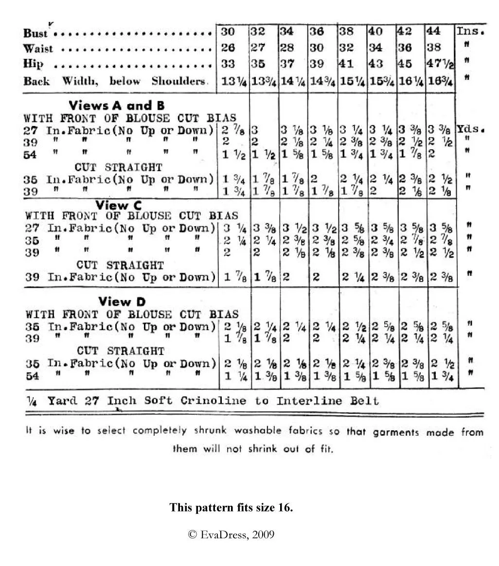 1937 Blouses B30-7389