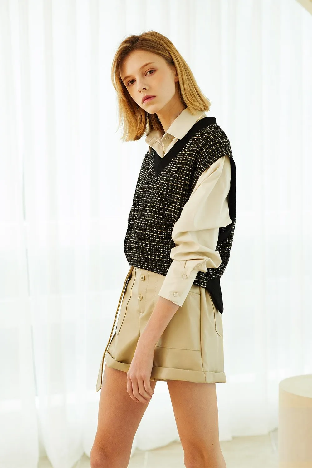 Gianna Tweed Vest