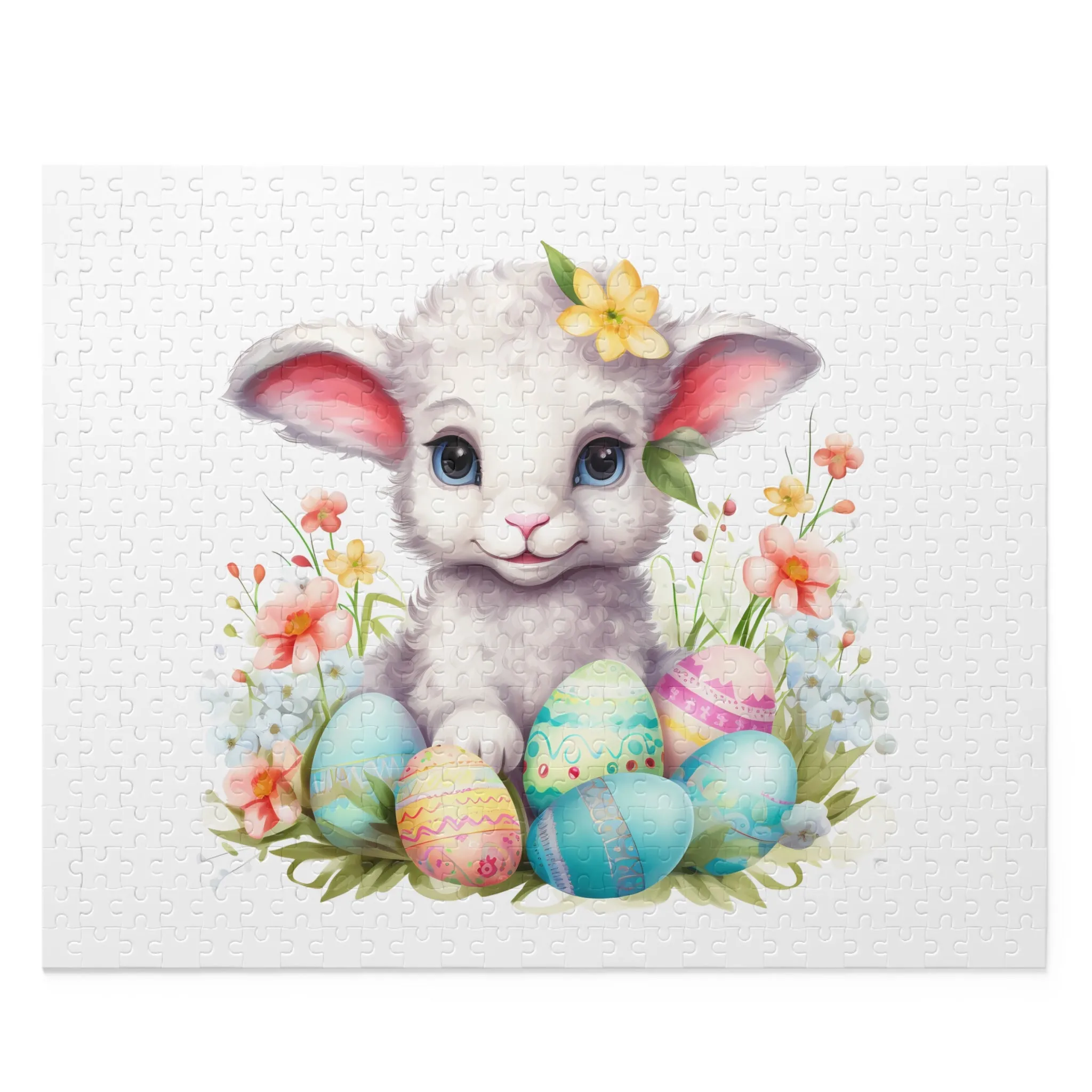 Personalised/Non-Personalised Puzzle, Easter, Lamb (120, 252, 500-Piece)