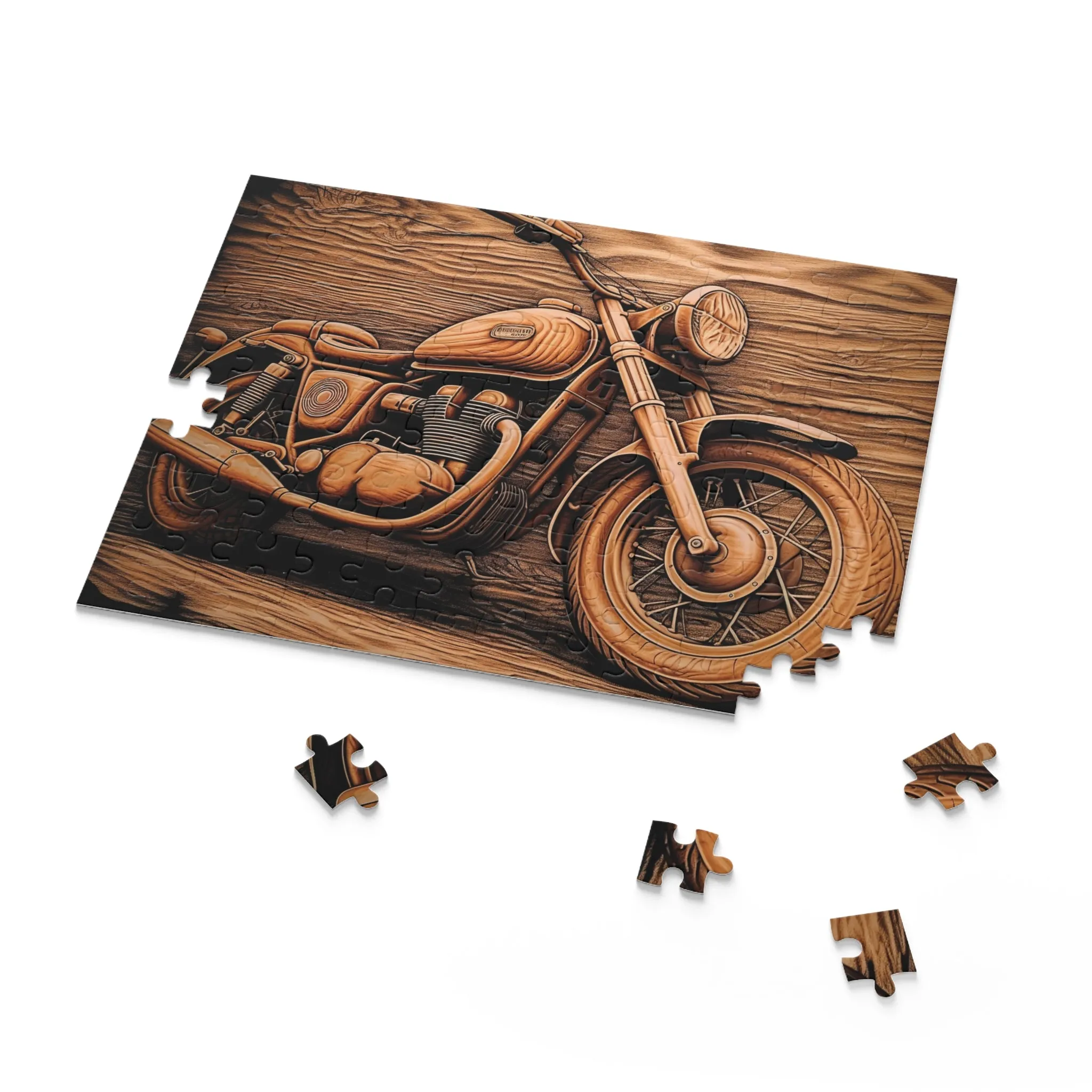 Personalised/Non-Personalised Puzzle, Motorbike (120, 252, 500-Piece)