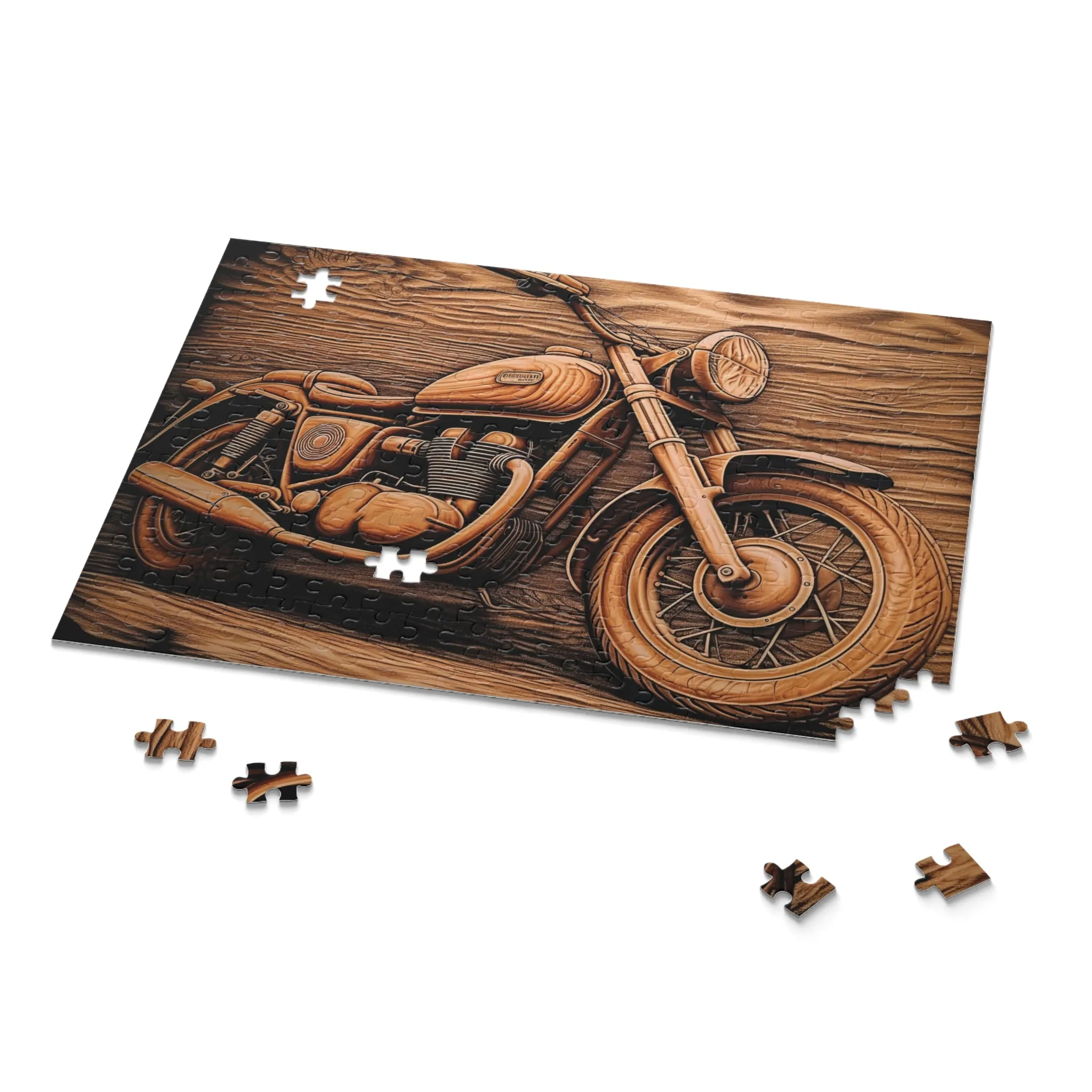 Personalised/Non-Personalised Puzzle, Motorbike (120, 252, 500-Piece)