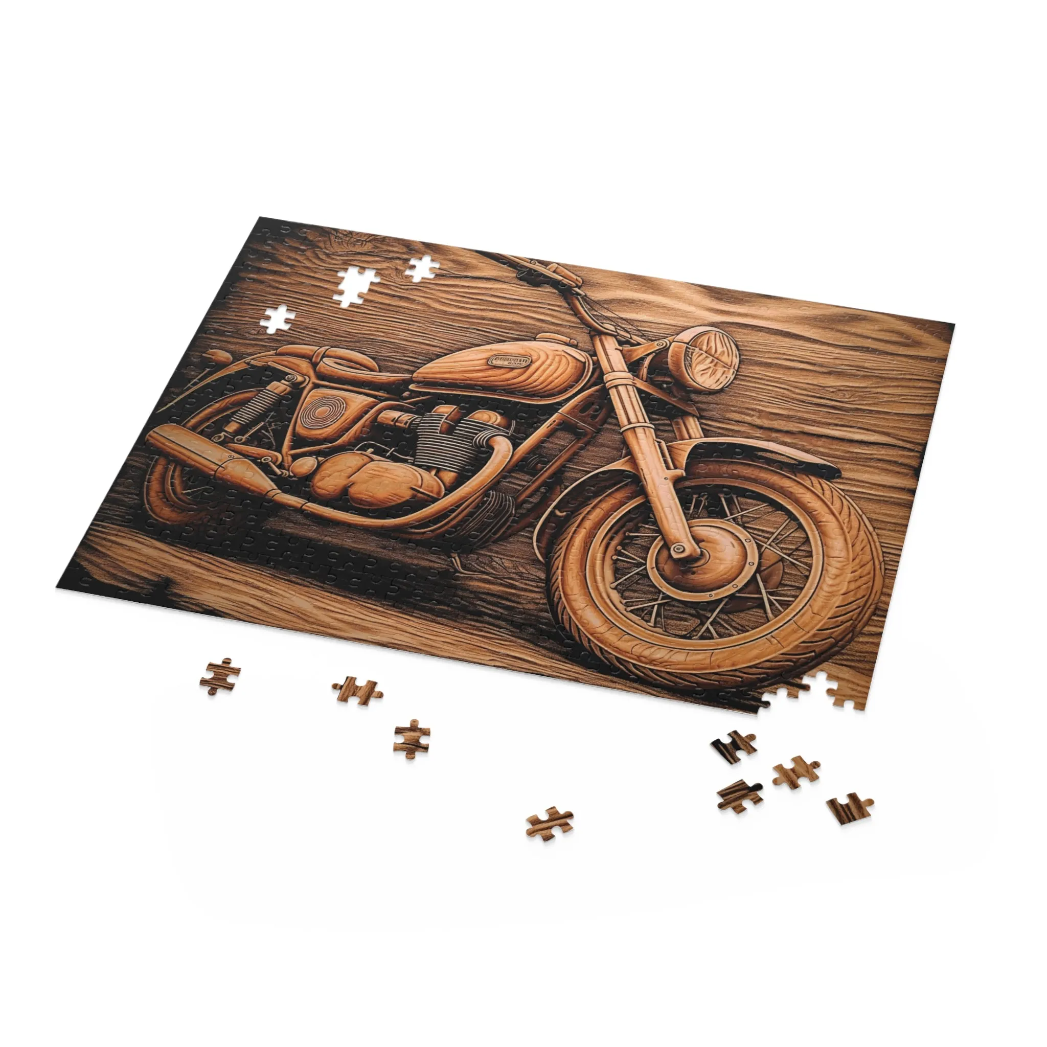 Personalised/Non-Personalised Puzzle, Motorbike (120, 252, 500-Piece)