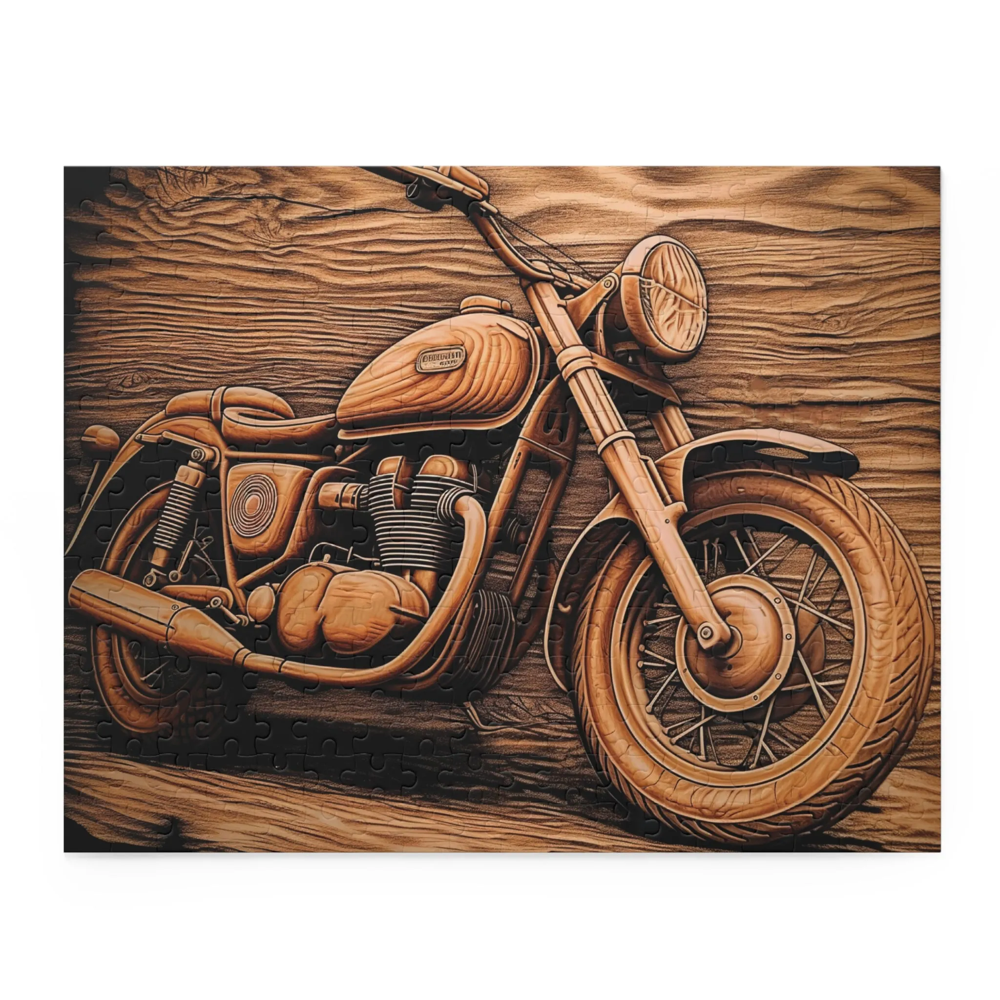Personalised/Non-Personalised Puzzle, Motorbike (120, 252, 500-Piece)