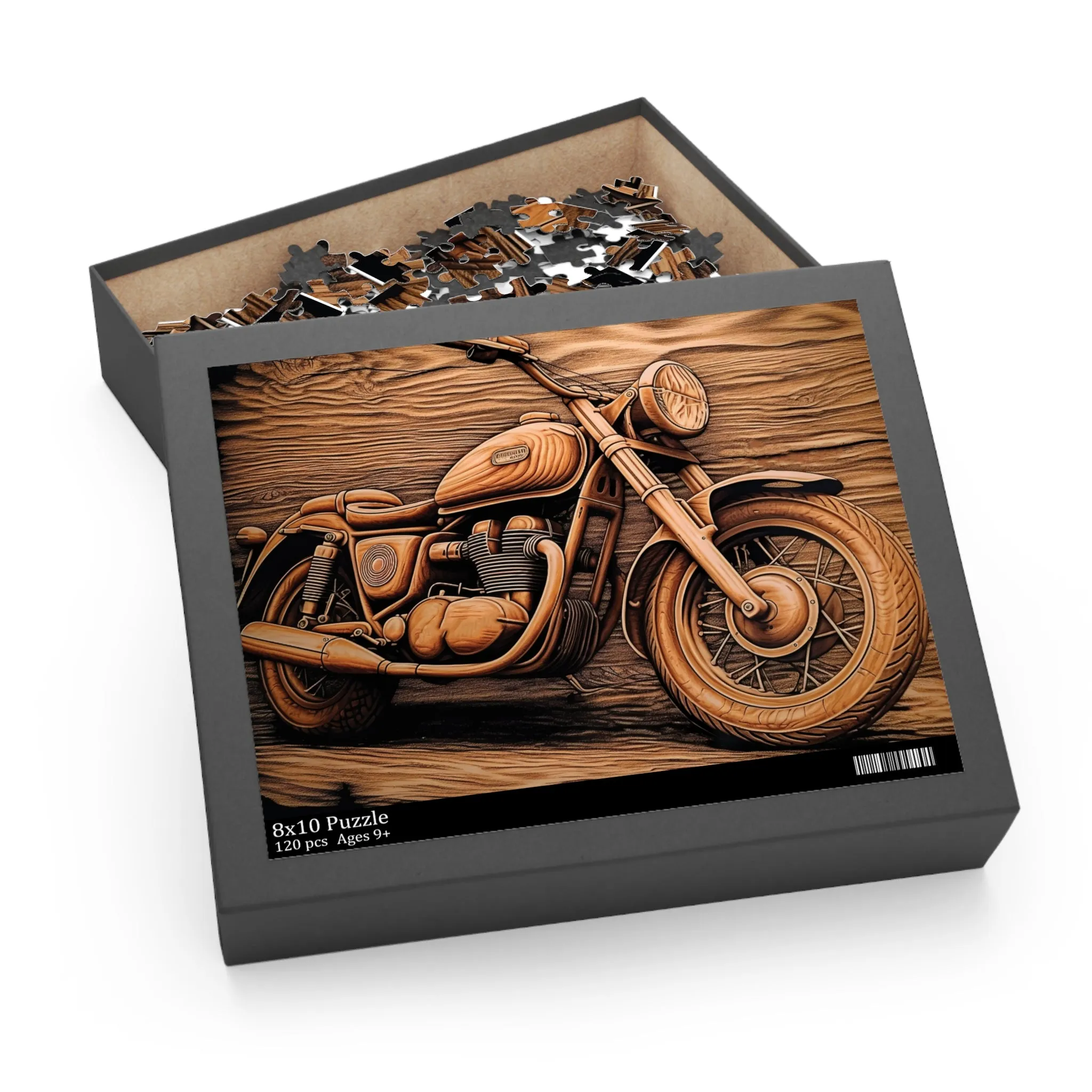 Personalised/Non-Personalised Puzzle, Motorbike (120, 252, 500-Piece)