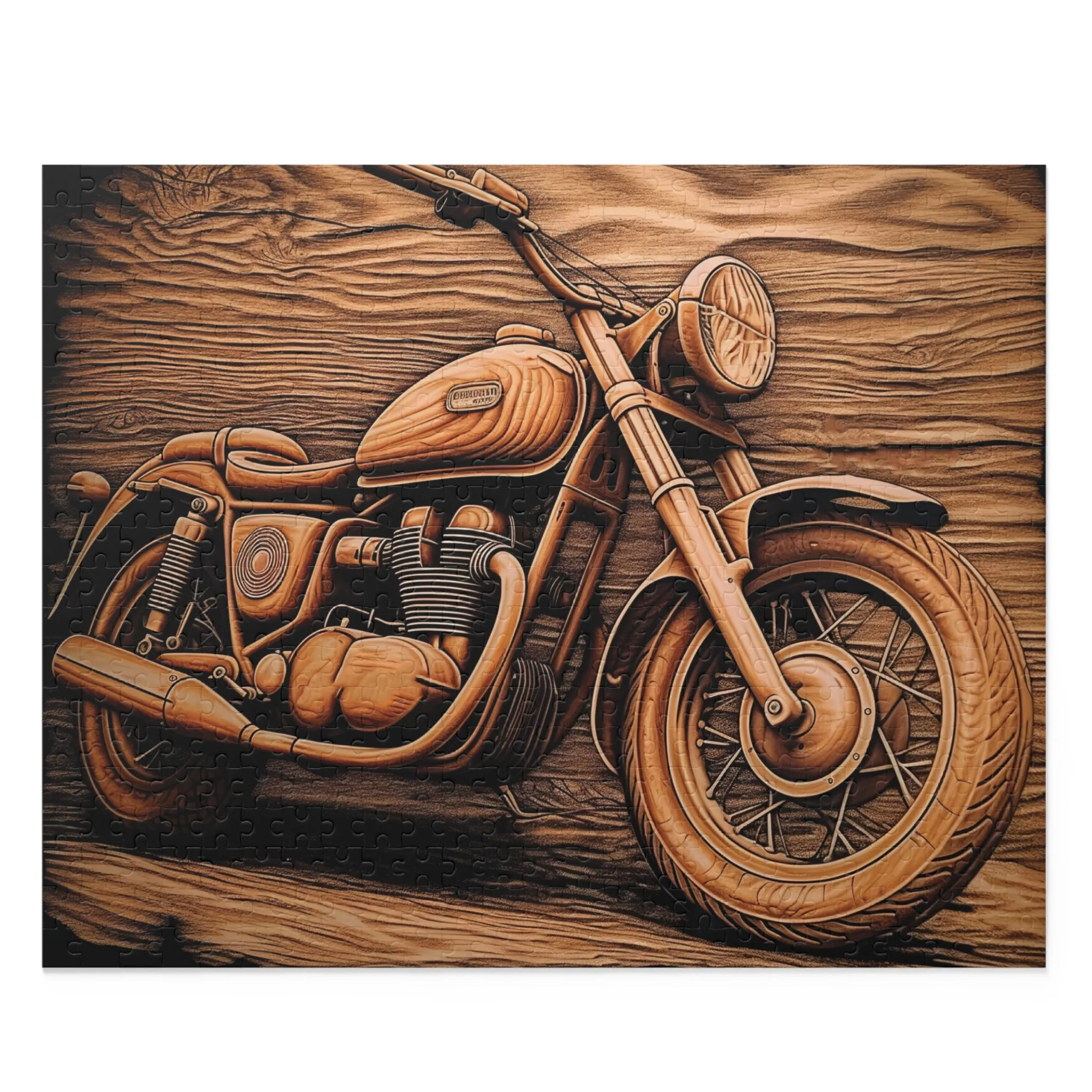 Personalised/Non-Personalised Puzzle, Motorbike (120, 252, 500-Piece)