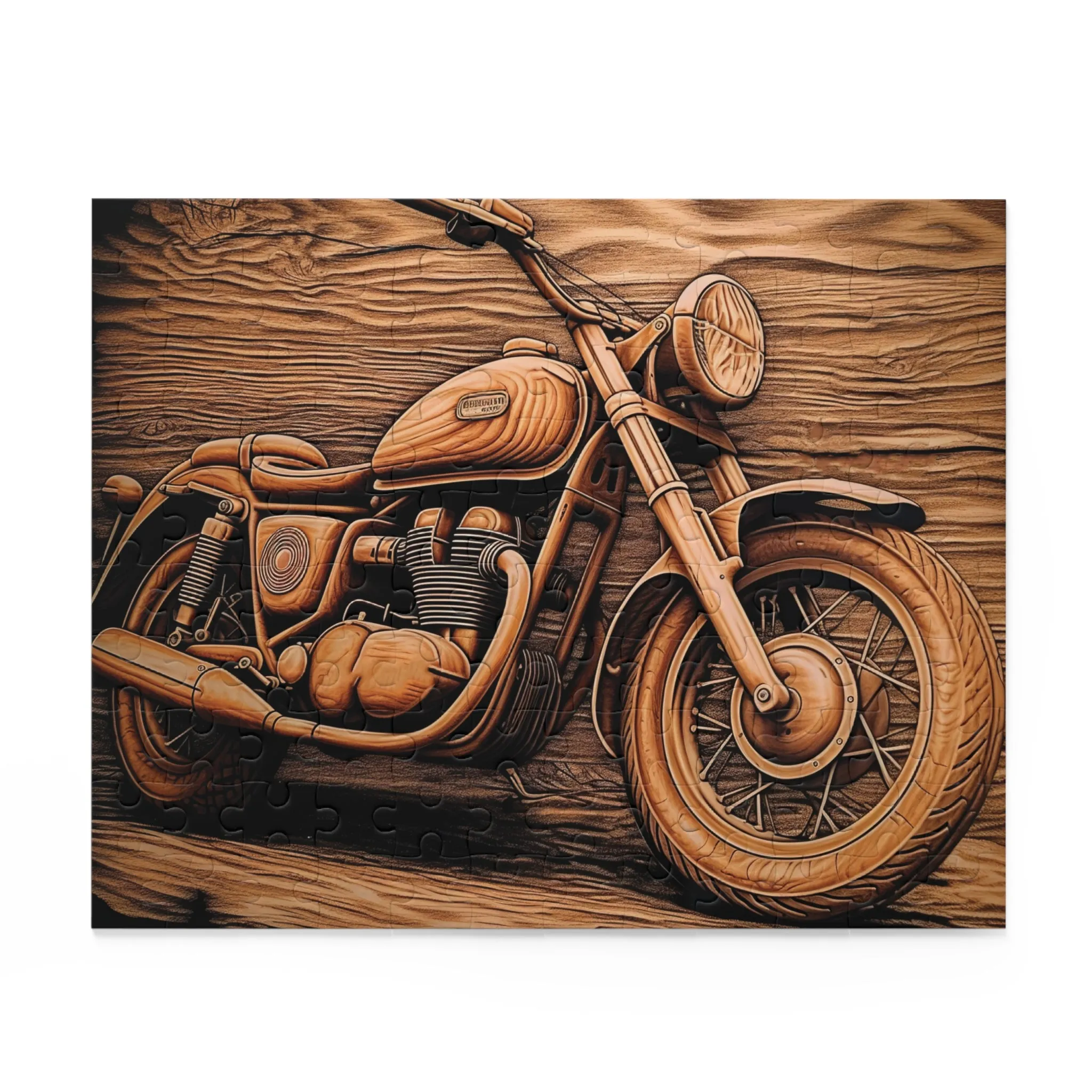 Personalised/Non-Personalised Puzzle, Motorbike (120, 252, 500-Piece)