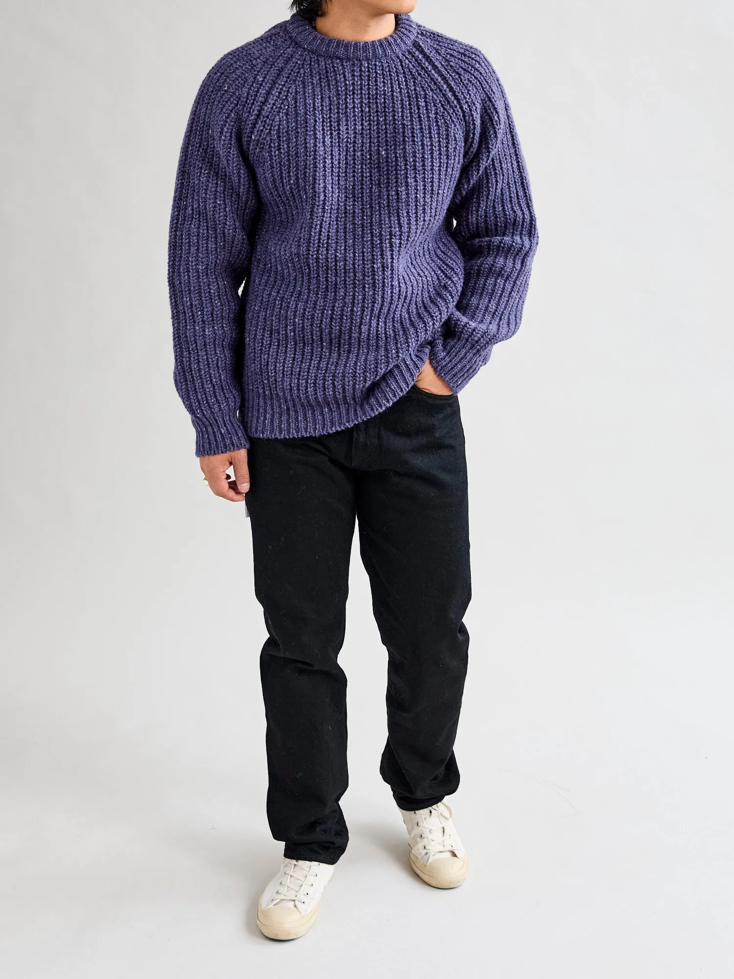 Violet Dreams Wool Knit Sweater - Taste of the Future