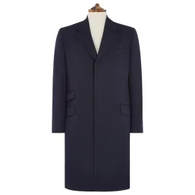 Rothbury Navy Covert Twill Coat