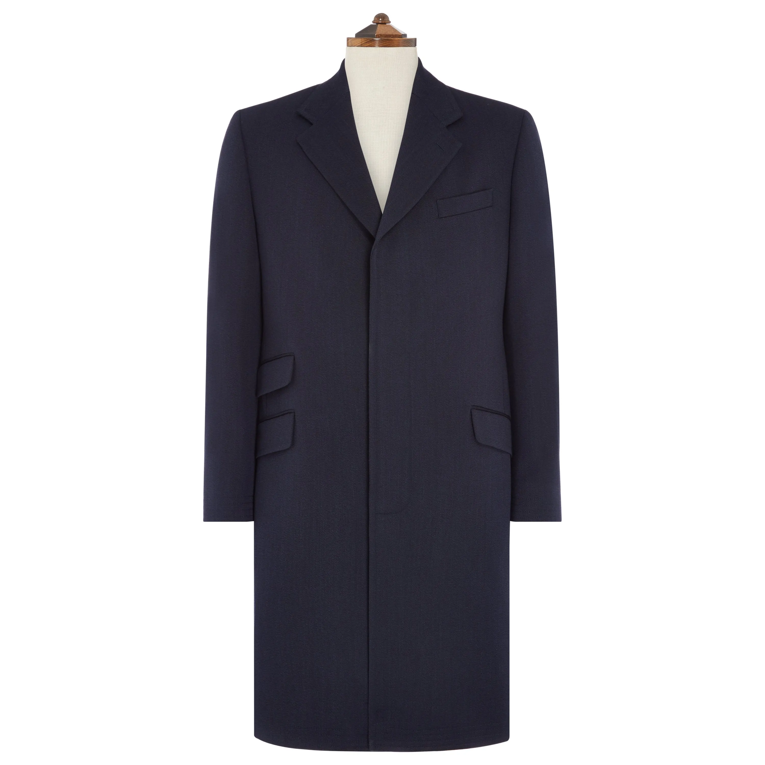 Rothbury Navy Covert Twill Coat