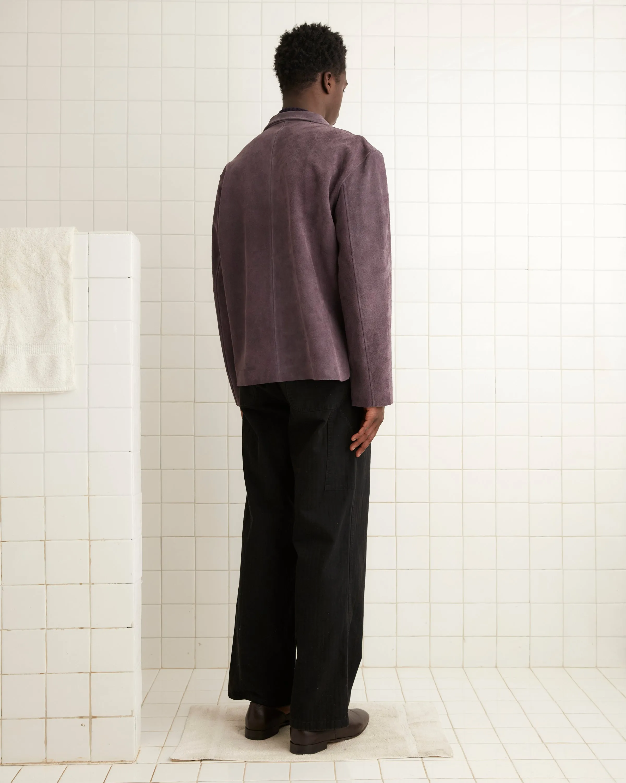 Suede Overshirt - Purple