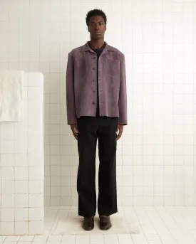 Suede Overshirt - Purple