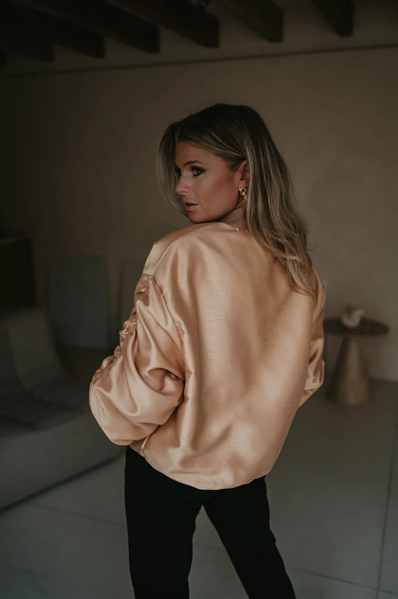 Titolo bomber jacket I Gold
