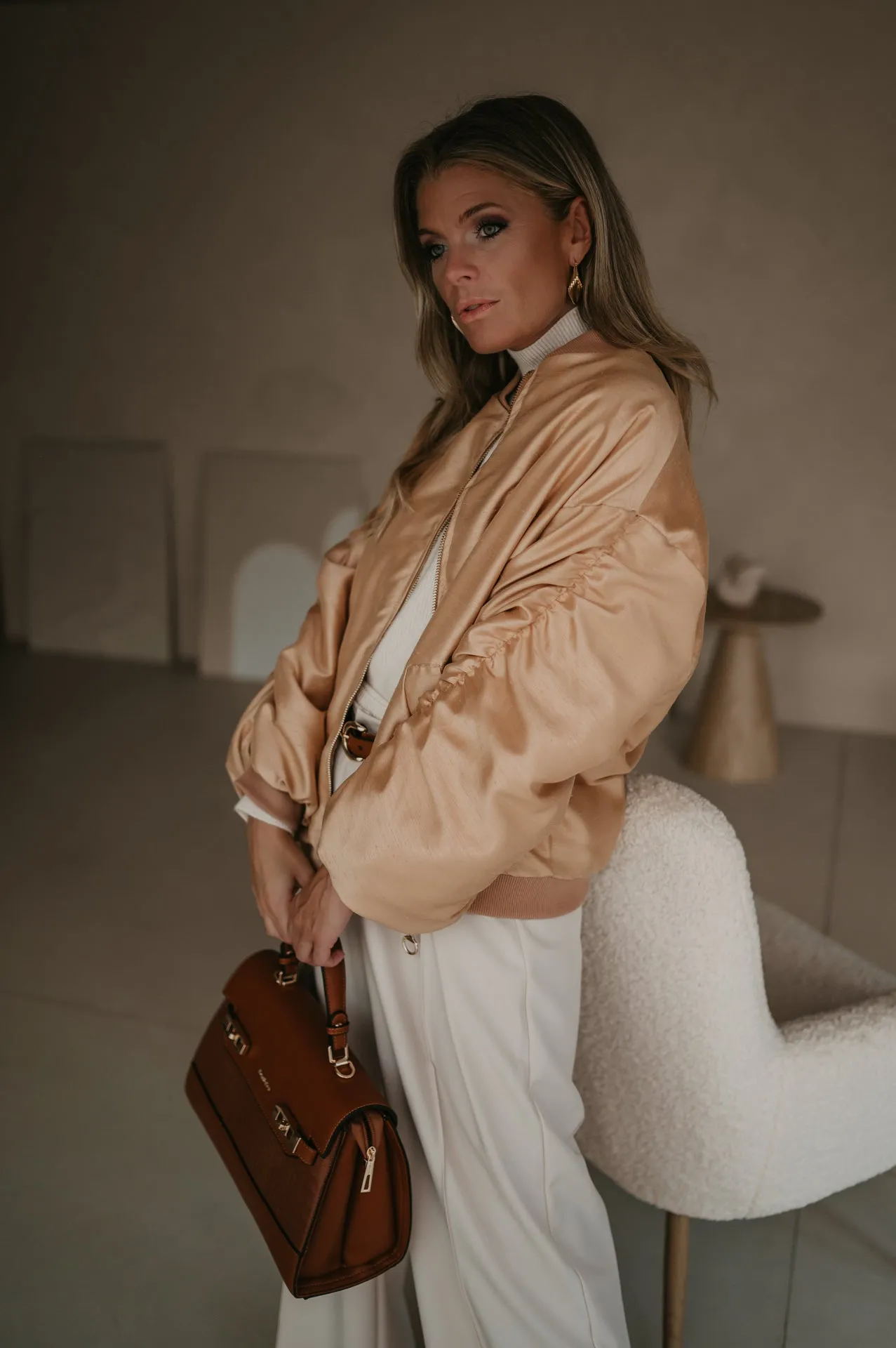 Titolo bomber jacket I Gold