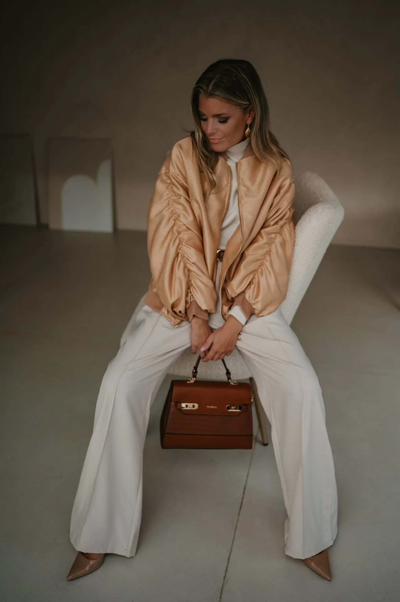 Titolo bomber jacket I Gold