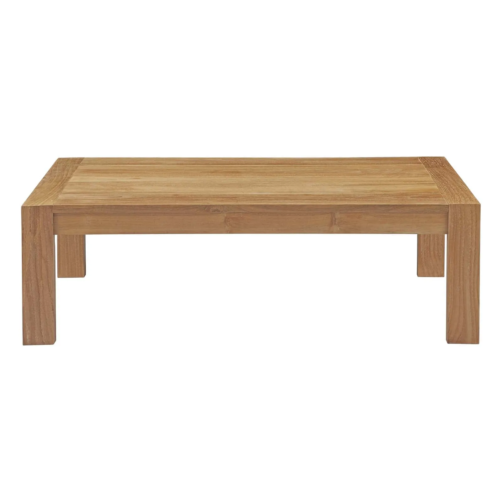 Upland Outdoor Patio Wood Coffee Table Natural EEI-2710-NAT