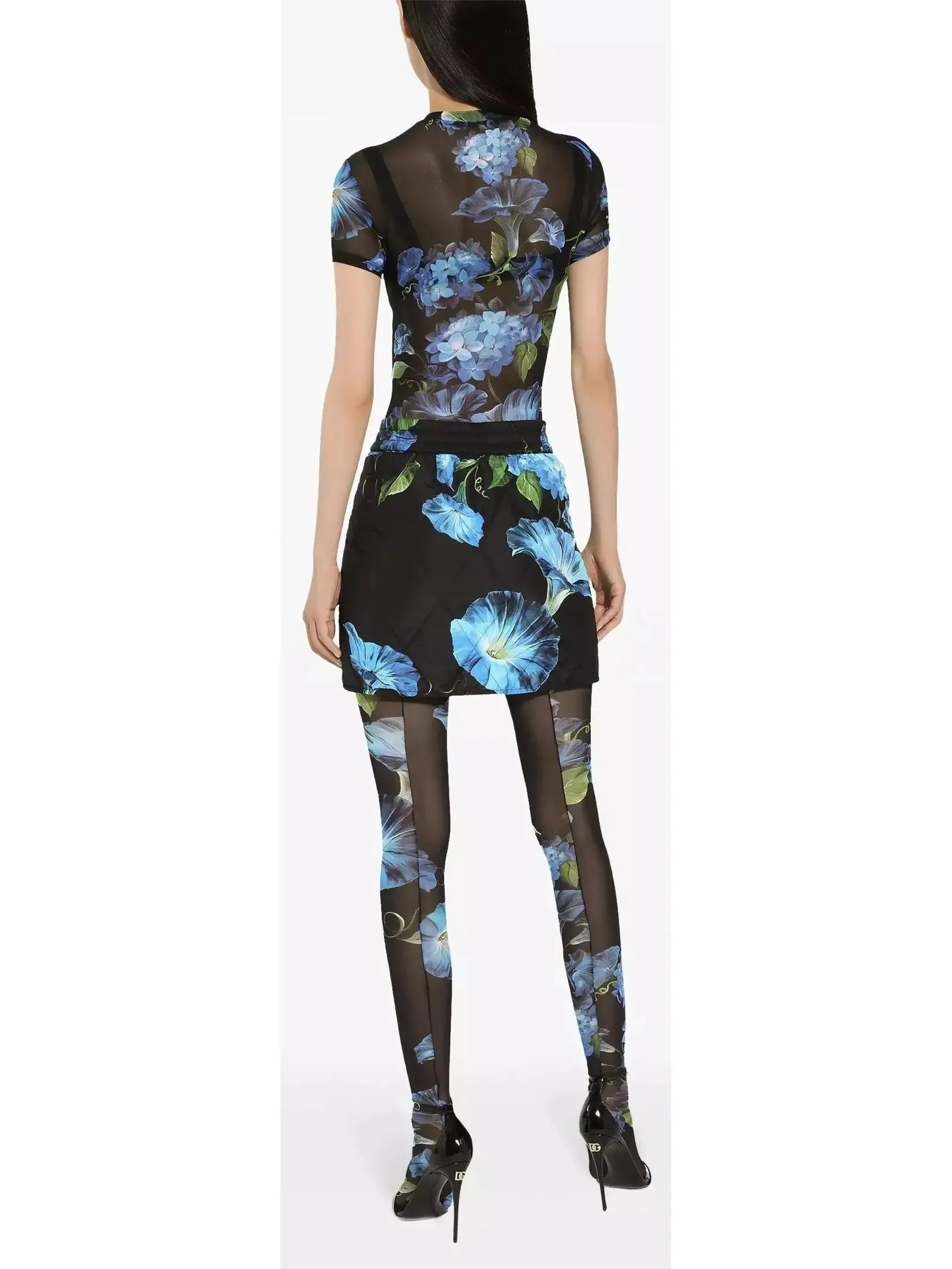 Women’s Bluebell Floral-Print Sheer Top