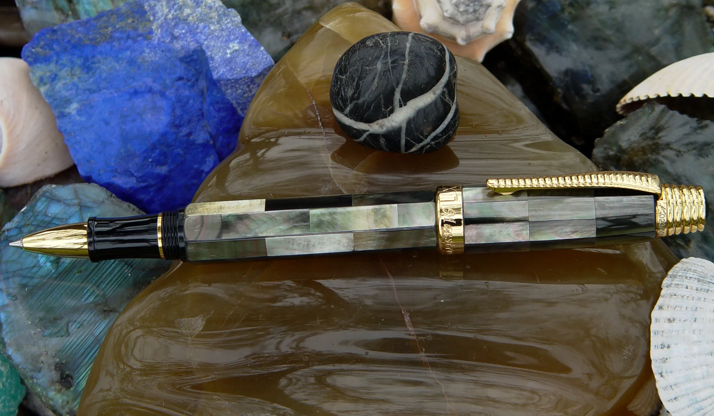 Xezo Maestro® All Black Mother of Pearl RG
