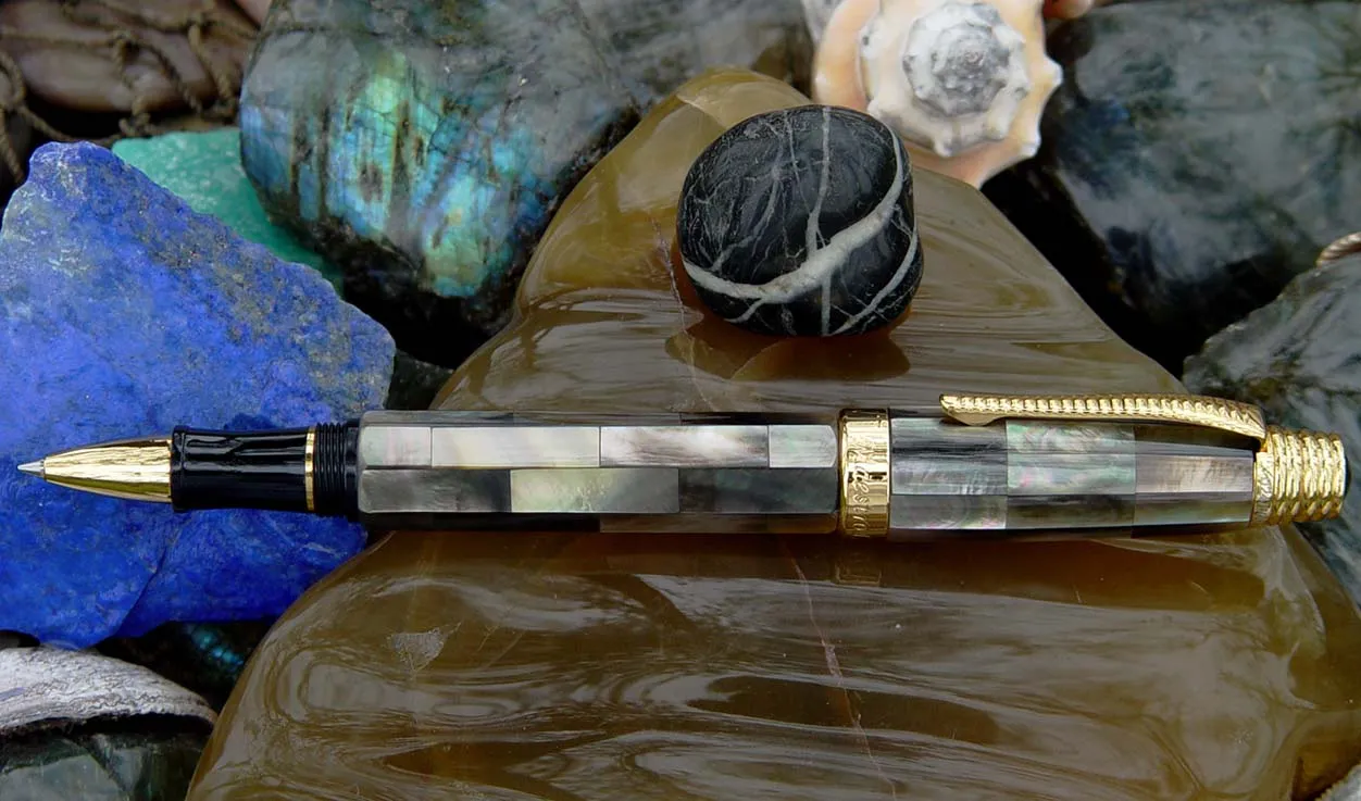 Xezo Maestro® All Black Mother of Pearl RG